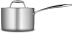 Tramontina Signature Tri-Ply Clad Stainless Steel 2-Quart Sauce Pan with Lid, Induction-Ready, Dishwasher-Safe, NSF-Certified, Made in Brazil