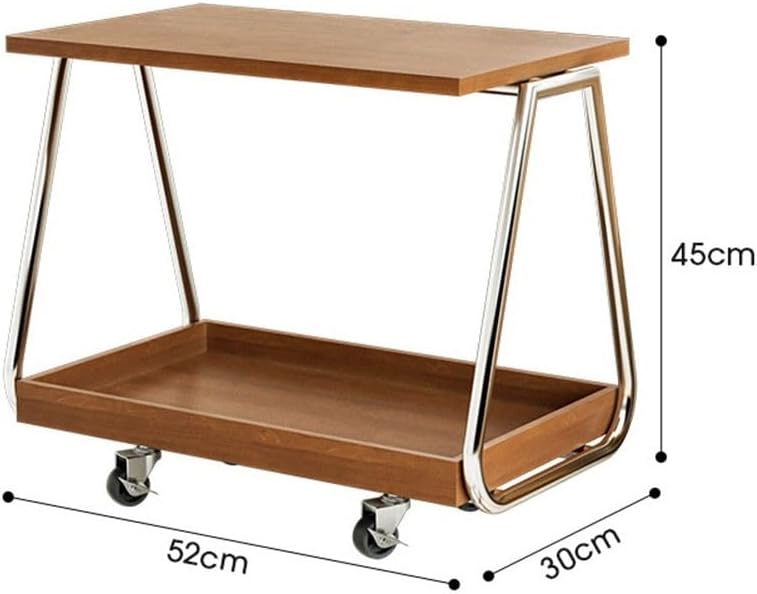 Mobile Side Table Mobile Sofa Side Table Modern Minimalist Trolley Wheeled Storage Rack Living Room Corner