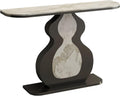 Modern Console Table with Sintered Stone Top | Narrow Console Table with Metal Frame, for Hallway Living Room Bedroom Hotel & Behind Sofa(Black-B,150x30x80cm)