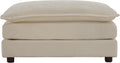 Fabric Ottomans Footrest to Combine with 2 Seater Sofa, 3 Seater Sofa and 4 Seater Sofa, Beige