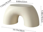 Simple Colourful Small Short Stool for Home, Non-Slip Ring Rainbow Shoe Stool for Living Room Bedroom Study Leisure Place, E