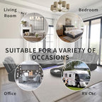 Power Recliner Sofa Sets, Living Room Furniture Sets, Black Modern Power Reclining Sofa, Loveseat and Chair with Cup Holders/Storage Console/LED Light for Living Room