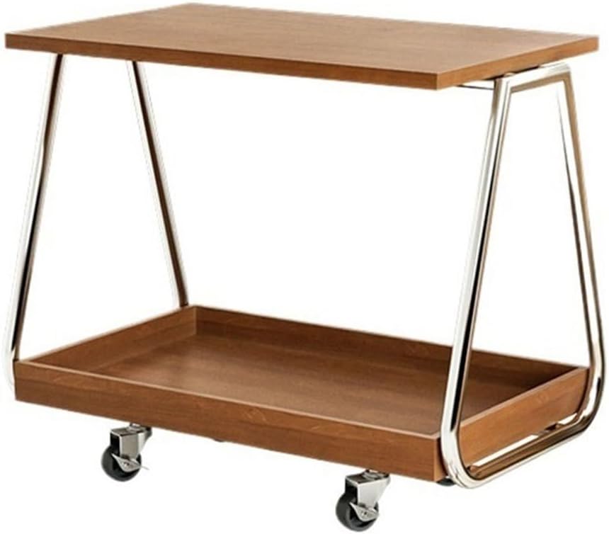 Mobile Side Table Mobile Sofa Side Table Modern Minimalist Trolley Wheeled Storage Rack Living Room Corner