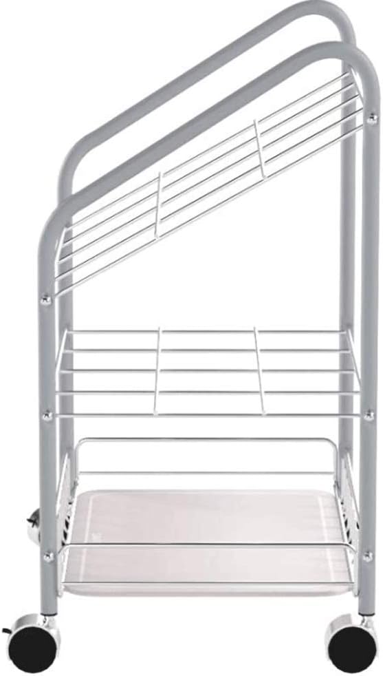 Safco 12 Compartment Tubular Steel Wire Mobile Roll File |100lbs Total Load Capacity | Easy Visibility & Access | Storage Home, Office & Classroom