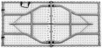 Romig Trestle 5 ft Folding Table, Blow Mold Plastic Top, Fold-in-Half with Carry Handle, Heavy-Duty Steel Frame, 60 x 29 x 29, White