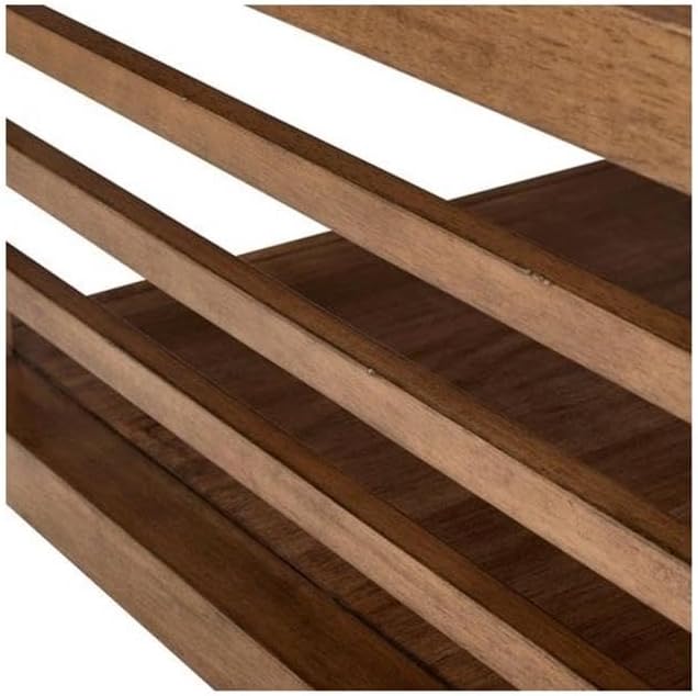 Pemberly Row 3-Piece Living Room Table Set, Harvest Brown Wood Finish, Poplar and Maple Veneers, Includes Cocktail Table with Casters and 2 End Tables, Shaker Style, Storage Shelves for Living Room