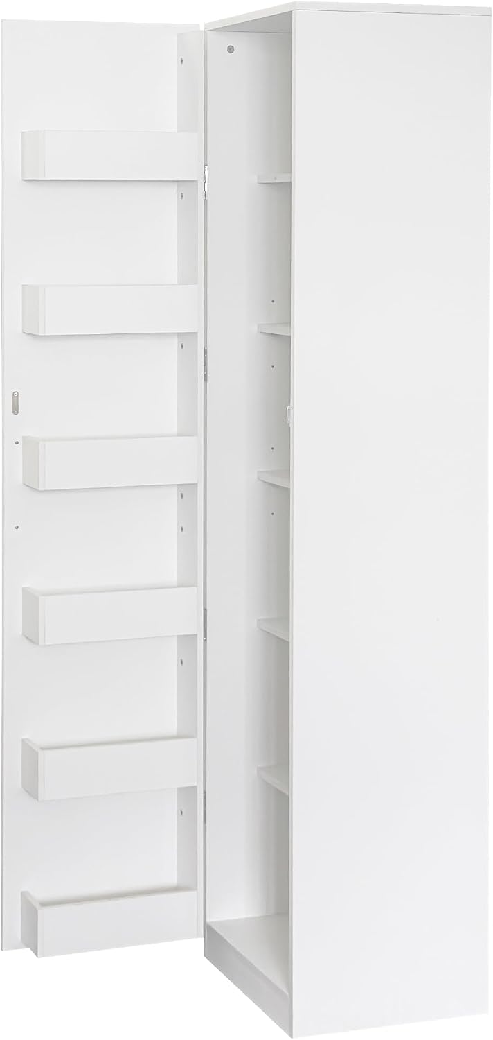 Modern Freestanding Kitchen Pantry Cabinet,Wooden Storage Cabinet with Doors & Shelves, Tall Buffet Sideboard for Kitchen, Living Room and Dinning Room