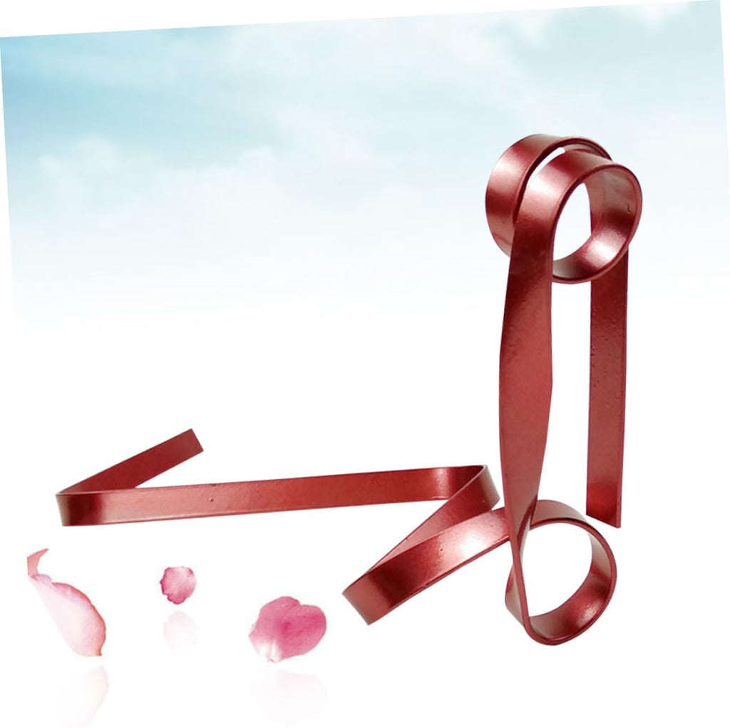 Color Ribbon Wine Rack Suspended Wine Shelf Tabletop Display Holder Personality Balance Bracket for One Bottle Modern Home Decor Kitchen Counter Living Room Restaurant