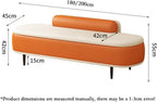 Modern Bedroom Bedside Bench Shoe Entrance Long Entry Cloakroom Sofa Entryway(Coffee,Medium)