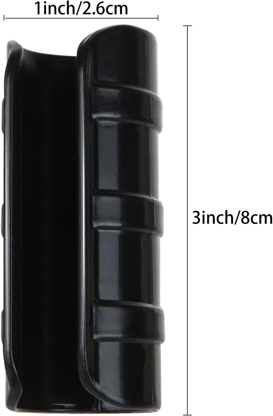 50 PCS 1 inch Greenhouse Clamps Clips 26mm Black ABS Snap Clamp Tube Clip Garden Buildings Tube Clip for Greenhouse Film, Sunshade Nets, Frame Shelters (Outer Ø 1.26”inner Ø 1”)