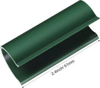 Jetec 32 Pcs PVC Pipe Clips Pool Cover Clamps for Above Ground Pool Greenhouses, Row Covers, Garden, Shelters, Bird Protection, 2.4 Inch Long(for 1/2 Inch PVC Pipe,Green)
