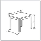 The Hon 80193LKI1 80000 Laminate Occasional End Table, Rectangular, 24w X 20d X 20h, Kingswood Walnut