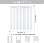 Bonhause Jellyfish Shower Curtain, Teal Blue Ocean Turtle Coastal Beach Bathroom Curtain 72x72 Inch Polyester Fabric Waterproof Bath Curtain with 12 Hooks