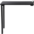 Folding Dining Table, Wall Mounted Folding Table with Support Legs, 29.52 x 15.75 x 29.13 Inch Sturdy Kitchen Desk, Wooden Desk for Small Space Bedroom Living Room Study Room Lounge Office (Black)
