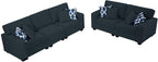 Legend Vansen Modular Sectional Sofa L Shaped Couch with Ottoman Modern Reversible Corner Sectional Couch for Living Room
