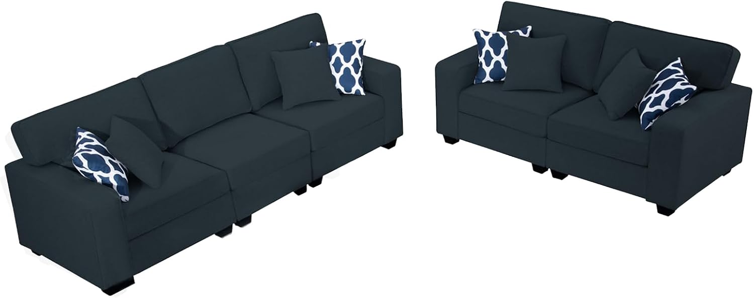 Legend Vansen Modular Sectional Sofa L Shaped Couch with Ottoman Modern Reversible Corner Sectional Couch for Living Room