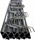 Farm Plastic Supply - Spring Wire & Lock Channel - (10 Pack) - Steel 6.5 ft Spring Lock Track & U-Channel Bundle for Greenhouse Plastic Polyethylene Film or Shade Cloth