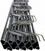 Farm Plastic Supply - Spring Wire & Lock Channel - (10 Pack) - Steel 6.5 ft Spring Lock Track & U-Channel Bundle for Greenhouse Plastic Polyethylene Film or Shade Cloth