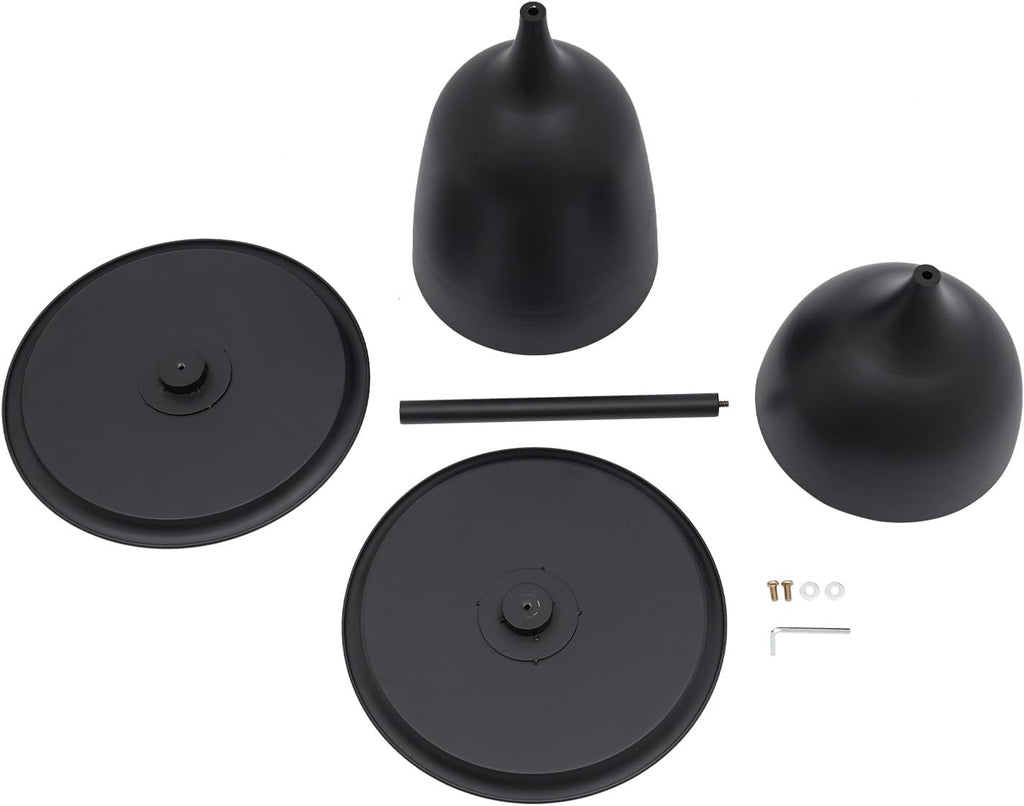 Round Coffee Table and End Table Sets for Living Room, Black Modern Side Table, Modern Table Bedside Set, Livingroom Table Sofa Metal Table End Tables