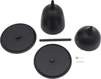 Round Coffee Table and End Table Sets for Living Room, Black Modern Side Table, Modern Table Bedside Set, Livingroom Table Sofa Metal Table End Tables