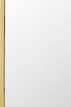 SAFAVIEH Home Collection - Paku Side Table, Gold Square Pedestal Accent Table with Mirrored Top (ACC2324A)