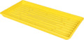 SUNPACK 10" x 20" Heavy Duty Shallow Plastic Seed Starting Tray, Yellow, 1" - No Drainage Holes, Perfect for Greenhouses or Indoor Gardening
