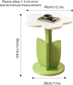 Flower Shaped Small Table - Decorative Side Coffee Table, Bedroom & Balcony (Pink)