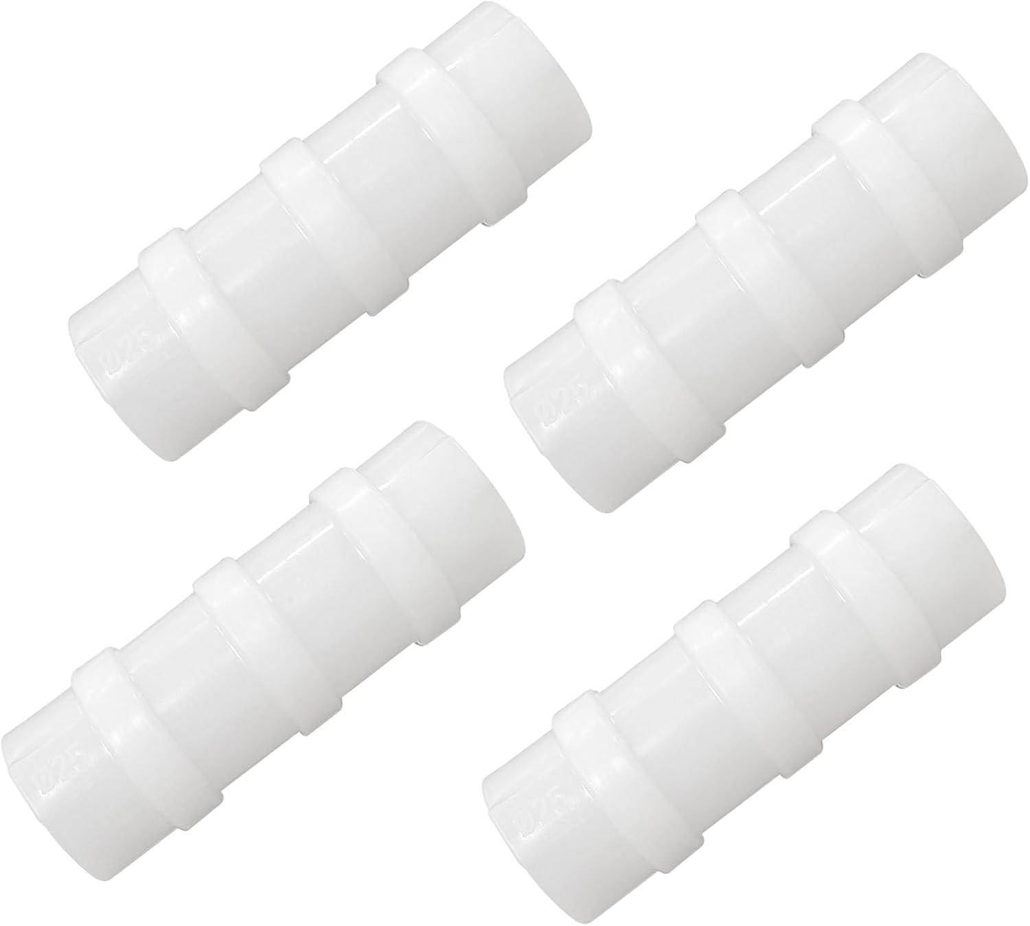FDXGYH 20 Pcs Greenhouse Film Clamps ABS Snap ClampTube Clip Garden Buildings Tube Clip for 3/4" PVC Pipe（White）
