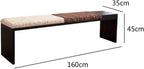 Modern Fabric Bench for Office Area Casual Dressing Room Bedroom Wooden Bed end Entryway(Medium)