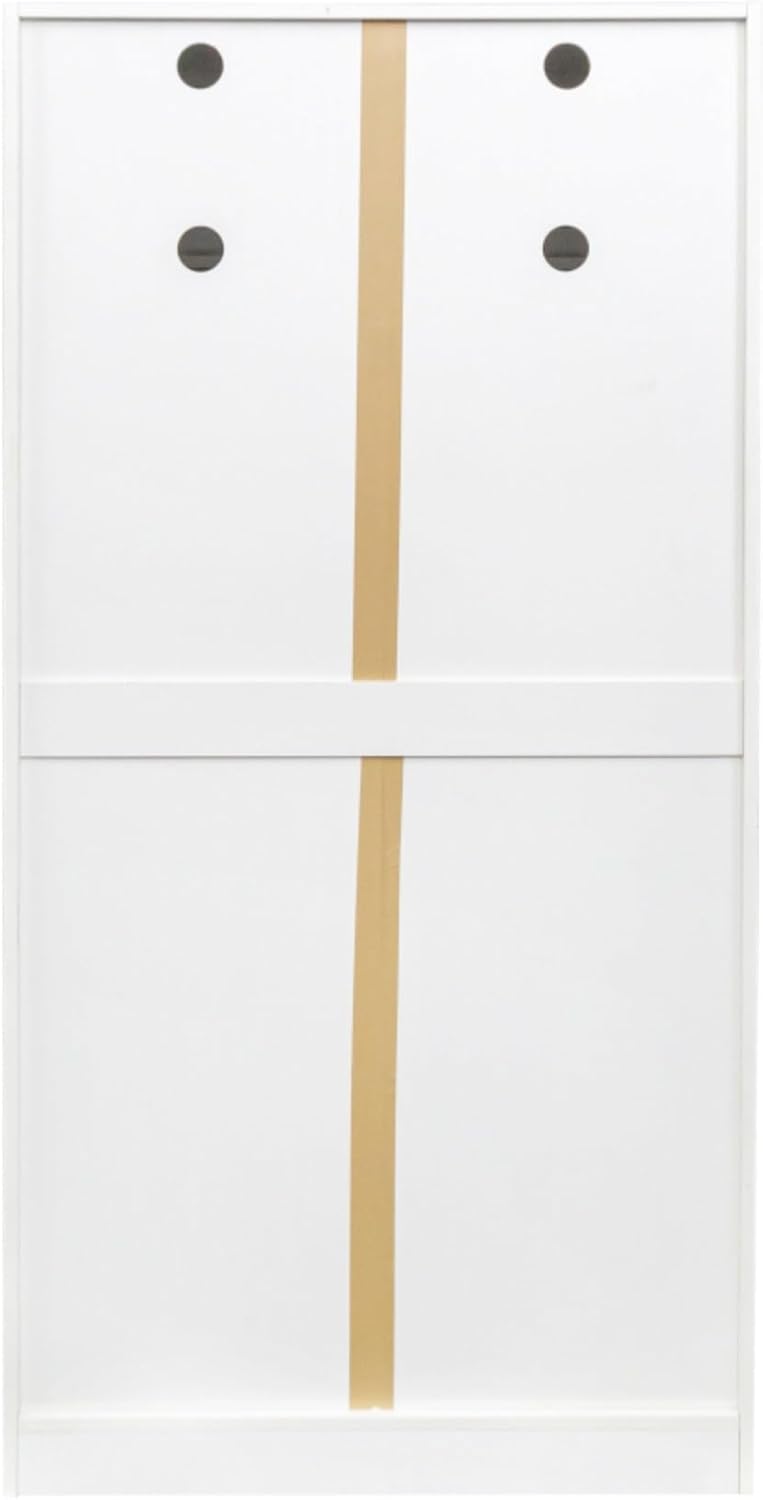 Freestanding Kitchen Pantry Storage Cabinet with Doors and Shelves Buffet Cupboard Sideboard Organizer for Living Room Dining Area Multipurpose Furniture Piece Ample Space Modern Design (White)