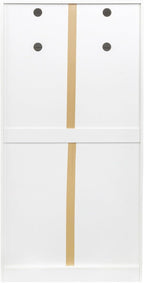 Freestanding Kitchen Pantry Storage Cabinet with Doors and Shelves Buffet Cupboard Sideboard Organizer for Living Room Dining Area Multipurpose Furniture Piece Ample Space Modern Design (White)
