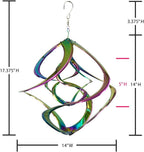 Red Carpet Studios The Original Double Helix Cosmix Wind Spinner, 14-Inch, Rainbow