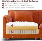 ELUCHANG 153" Oversized Modular Sectional Sofa, Comfy Chenille Cloud Couch, 7-Seater U Shaped Modern Deep Seat Sofa w/Removable Covers for Living Room, Bedroom, DIY Combination - Terracotta
