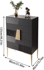 Entryway Cabinet Modern Sideboard Large Capacity Storage Cabinet Living Room Tall Solid Wood Drawer Storage Cabinet Sideboard Storage Cabinet(B)