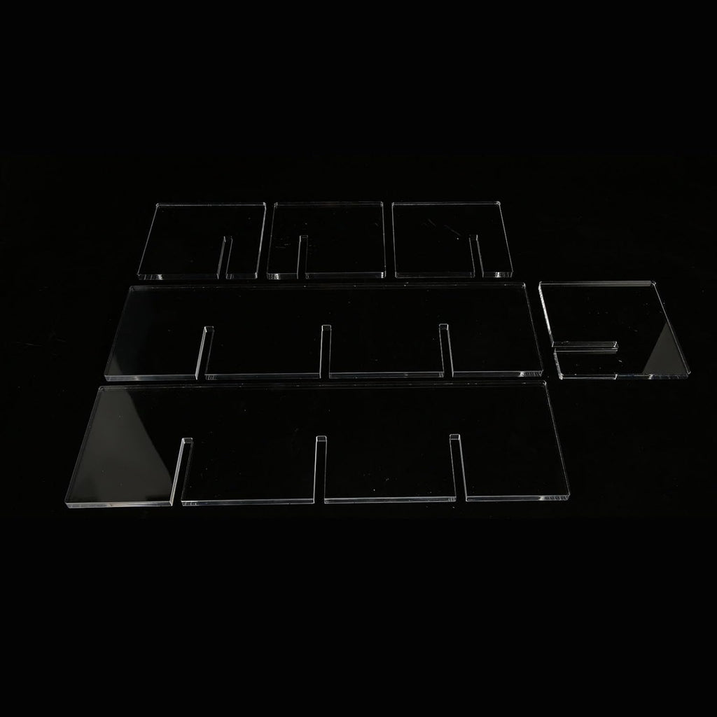 Countertop Wine Rack, 5 Bottle Wine Holder Stand with Transparent Acrylic Tabletop Storage for Home Kitchen Bar