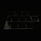 Countertop Wine Rack, 5 Bottle Wine Holder Stand with Transparent Acrylic Tabletop Storage for Home Kitchen Bar