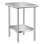 Stainless Steel Table for Prep & Work, Commercial Stainless Steel Prep Metal Table for Home Kitchen Restaurant Space Expansion (24 x 18 x 33 Inch)