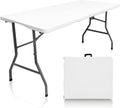 5FT Fold-in-Half Folding Table | 330 lb, Carry Handle
