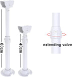 WiTi Extendable Mounting Pole for Security Surveillance Cameras,15.7-23.6 inch Adjustable Ceiling Mount Bracket for CCTV IP Camera,Outdoor Indoor Solid Metal Powder Spray Coating
