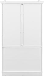 roomfitters 72" Kitchen Pantry Organizers and Storage Kitchen Cabinet, Hutch with Door Spice Racks and 6 Drawers, White