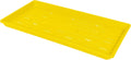 SUNPACK 10" x 20" Heavy Duty Shallow Plastic Seed Starting Tray, Yellow, 1" - Lined with Drainage Holes for Excess Water and Aeration, Ideal for Greenhouses or Indoor Gardening