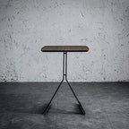 Telephone Table, Industrial Side Table,Telephone/Laptop Side Table,Sofa Side End Table,C Table for Small Space(Color:Wood,Size:17.3217.3223.62in)