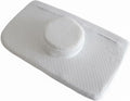 Massage Bed Pillow Removable Cover Headrest Insert Cylinder Plug Sponge Memory Foam Facial Cushion for Client Comfort Suitable for environments, White, Cylinder