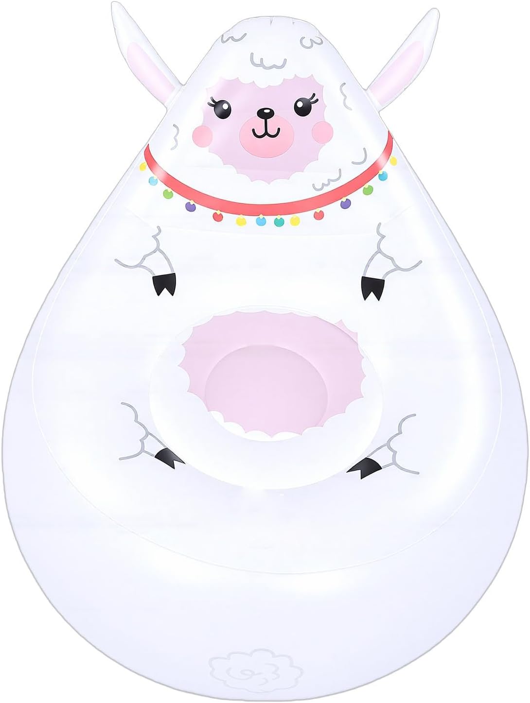 Zopsc Soft Skin Friendly Inflatable Chair, Cute Shape Air Valve for Quick Inflation
