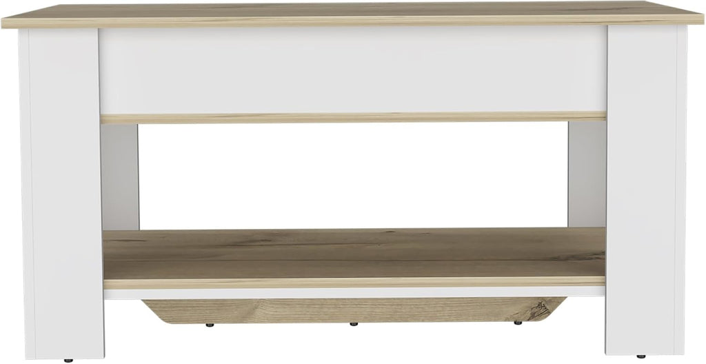 Minimalism 1-Shelf Lid Top Storage Table, for Living Room Entryway