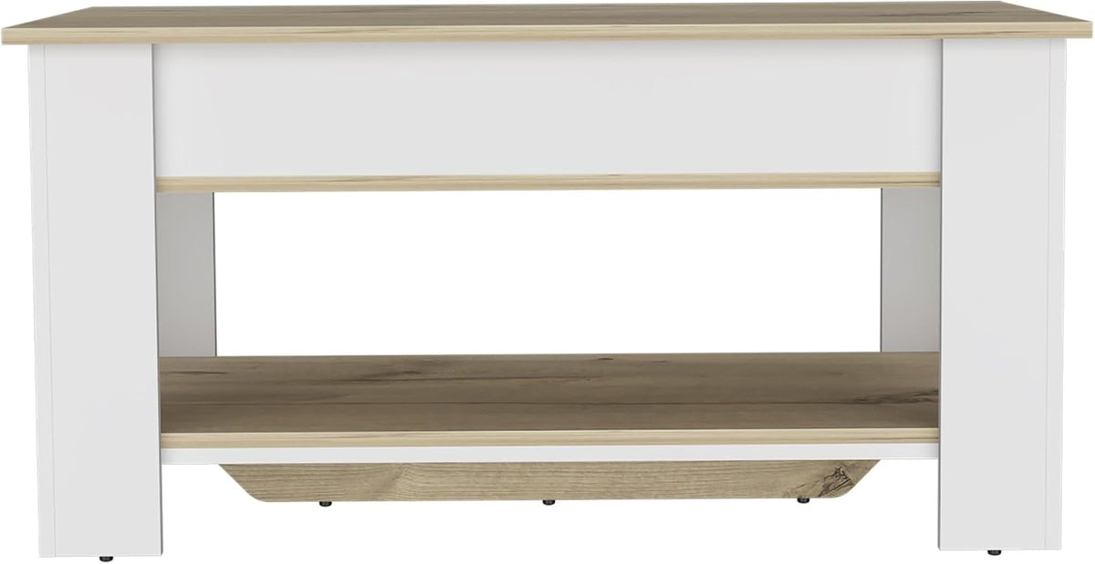 Minimalism 1-Shelf Lid Top Storage Table, for Living Room Entryway