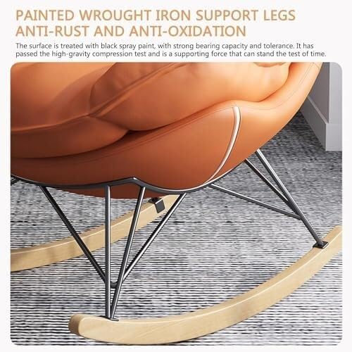 Rocking Chair with High Rest and Footstool, Reclining Glider Chair for Living Room Bedroom, 330lbs Capacity