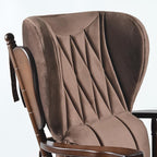 Comfort Deluxe Glider Chair and Ottoman Set (Brown), Large