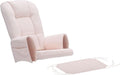 5Pcs Glider Rocker Cushions Set Velvet Glider Rocker Replacement Cushions with Side Storage Pockets, Washable Non Slip (Pink)