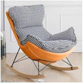 Rocking Recliner Chair with Footrest & Lumbar Support, Tech Cloth Single Sofa for Living Room/Bedroom